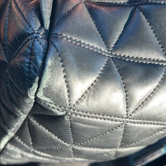 Michael Kors Black Quilted Backpack - Picture 5 of 13